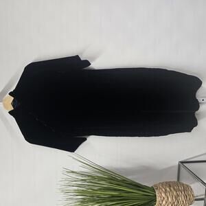 Vintage Elegant Black Velvet Dress